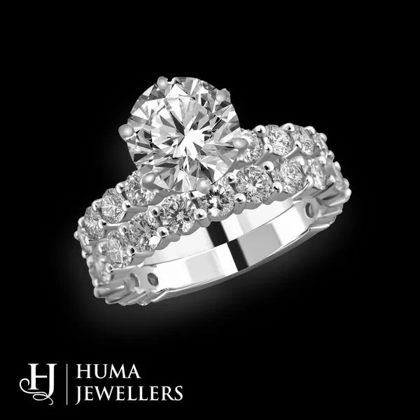 Diamond solitaire ring by Huma Jewellers
