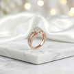 Rose Gold Split-Shank Cluster
