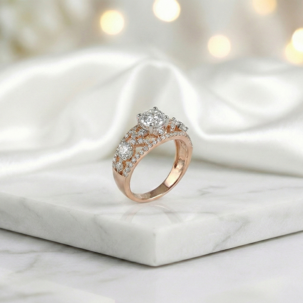 The Rose Gold Trellis Ring