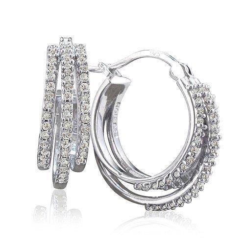 women fashion diamond hoops lines gold white yellow 21 karat modern design huma jewellers jewlr jewellery jewelry karachi pakistan